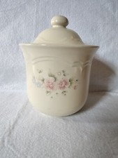 Pfaltzgraff TEA ROSE Canister with Lid 6-1/2" to Rim Style 503 Made in USA