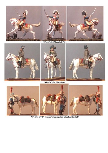 Soldados VID - NF-43C. Estado Mayor montado, Francia, 1805-1815 - 60 mm metal - Imagen 47 de 84