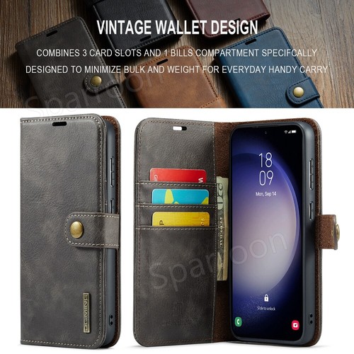 Handyhülle Für Samsung S25 Ultra S24 S23 FE S22+ S21 S20 Leder Klapphülle Wallet - Picture 48 of 66