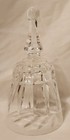 Vintage Hand Cut Clear Crystal Bell - 5.75" x 3"