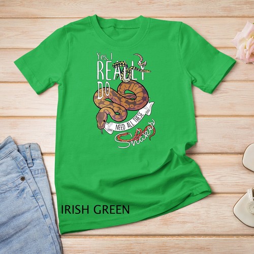 Divertida Bola Pitón con Maíz Hognose Alfombra Serpiente Reptile Camiseta Unisex - Imagen 5 de 15