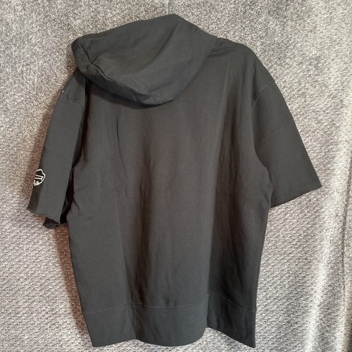 '47 Marke Buffalo Bills Skript kurzärmeliger Hoodie Herren Größe XL schwarz NEU Neu mit Etikett - Bild 3 von 11