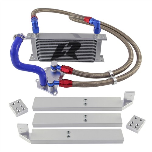 AN10 Oil Cooler Kit 16 Row Engine  For VW Golf MK7 GTI Audi A3 S3 8V Skoda EA888 - Picture 9 of 11