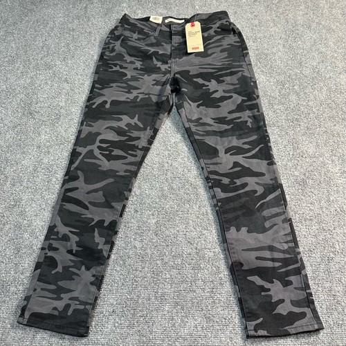 Levis 721 Jeans Womens 10 Grey Camo Denim Cotton Blend High Rise Skinny Ankle - Picture 2 of 14