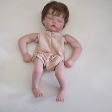 19'' Already Painted Unfinished Reborn Doll Parts DIY Kit Hand-rooted hair