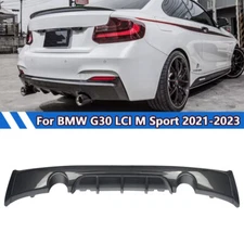 Rear Bumper Diffuser Lip For BMW F22 M240i M Sport 2014-2020 Carbon Fiber Color