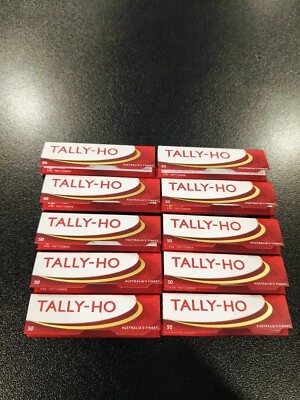 10PK Tally Ho Rolling Papers 50 Leaves, Total 500 Papers, WITH TRACK NUMBER - image 1 of 2