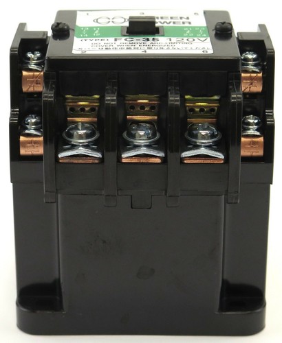Green Power FC-35 3-P AC Magnetic Contactor Cat No. BMY6-35 120V Coil MATSUSHITA - Picture 4 of 6