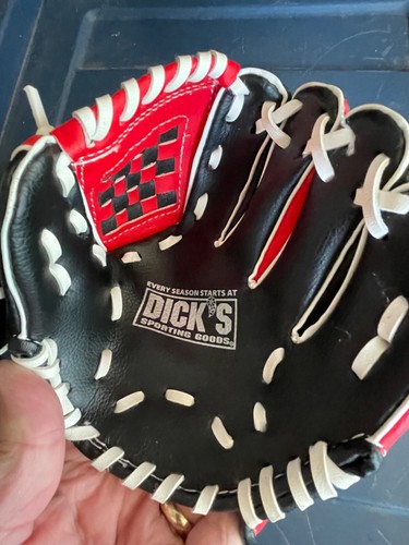 Dick's Sporting Goods-Youth-T-Ball-5 & Under-8"-RH-Baseball Glove-Mitt-Red/Black - Picture 3 of 4