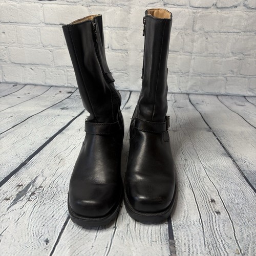 Harley-Davidson Black Addison Boots size 8 - Picture 2 of 6