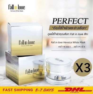 3X Fall In Love Hensica White Mask Brightening Lightening Anti Dark Spot Blemish