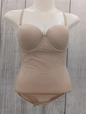 Maidenform One Piece Seamless Shapewear Beige Size 40C AB9