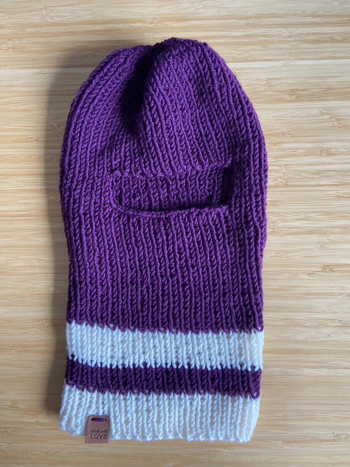 Hand Knit 1 Hole Balaclava Ski Mask - New Never Worn
