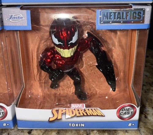 2025 Marvel MetalFigs Set 2.5" Spider-Man Figures Spider-man 2099, Venom, Goblin - Picture 4 of 11