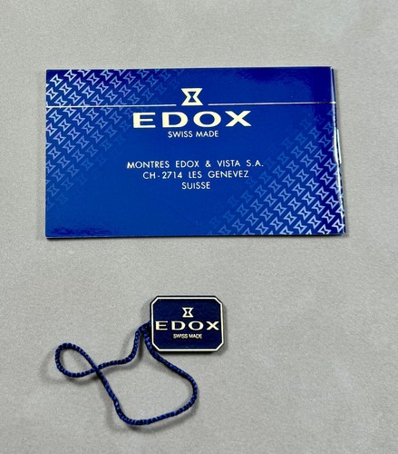 Edox Swiss Watch International Warranty Gauratee Booklet and Tag For Collectors - Picture 2 of 4