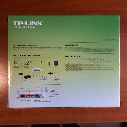Router Wi-Fi N LTE TP-Link TL-MR3420 USB 3G/4G 2 anteny - Zdjęcie 2 z 6