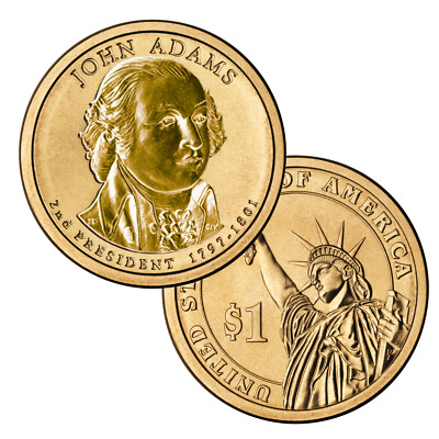 #ad 2007 John Adams Enhanced Reverse Proof Presidential Dollar coin $3.49