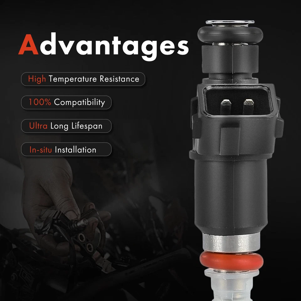 Inyector de combustible 4 piezas para Acura RSX Base 2002 2003 2004 L4 2,0 L K20A3 16450PNEG01 Foto 4 de 4