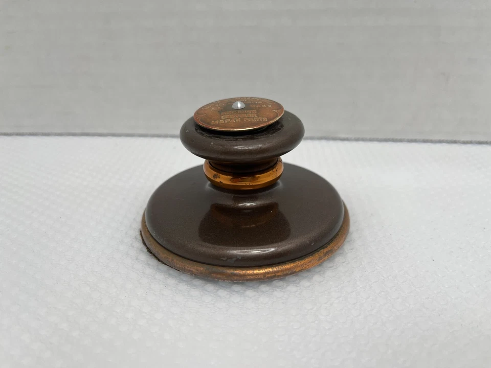 Peso de papel de colección Plymouth Chrysler Mopar Greene Haldeman Quik-Note años 30 raro Foto 3 de 4