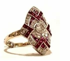 Round Cut Art Deco 2.60 Ct Diamond Vintage Engagement Ring 14K Yellow Gold FN