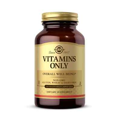 Solgar Multivitamin Supplement 90 Count Gluten Free Non GMO Vitamins A to E