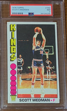 1976 Topps Basketball #142 Scott Wedman KC Kings PSA 7 Perfectly Centered