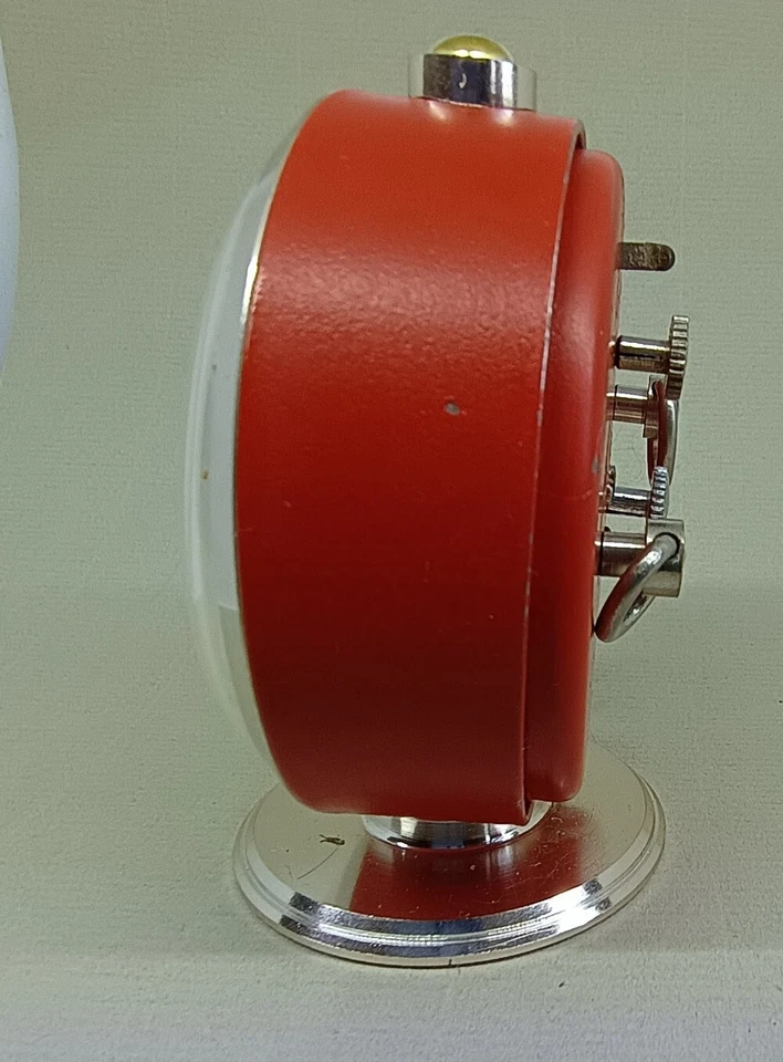 Soviet Vintage Slava blue Alarm Clock USSR 1980's~Perfect Condition #1525 - Image 4 of 4