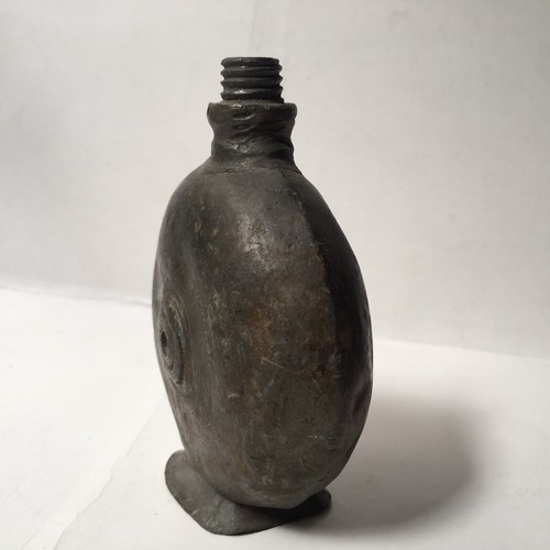 Seltene alte Eisendose Reise oder Armee Flasche Original Griechisch 19. Jahrhundert. - Bild 6 von 10