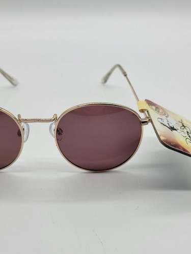 Panama Jack Polarized Round Gold Frame 100% UVA + UVB Protection Sunglasses - Picture 5 of 10