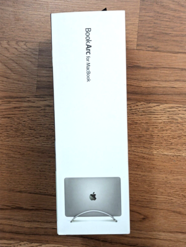 Twelve South BookArc for MacBook | Space-Saving Vertical Desktop Stand Silver - Picture 4 of 5