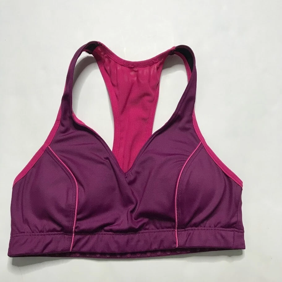 Moving Comfort Size XS Purple Pink Sports Bra Vixen Wire Free Purple  30AB-32A