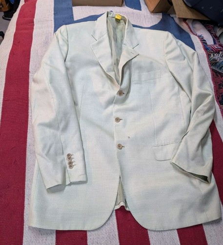 Kiton Napoli Kaschmir Blazer Herren hell mintgrün Größe 48