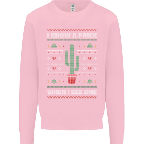 Funny Christmas Cactus Prick Kids Sweatshirt Jumper - Picture 8 of 87