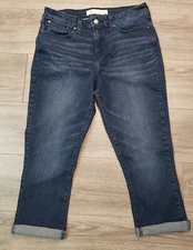 Signature By Levi Strauss Gold Totally Shaping Skinny Crop Capri Jeans Size 14