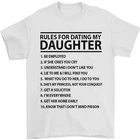 Rules for Dating My Daughter Fathers Day Mens T-Shirt 100% Cotton