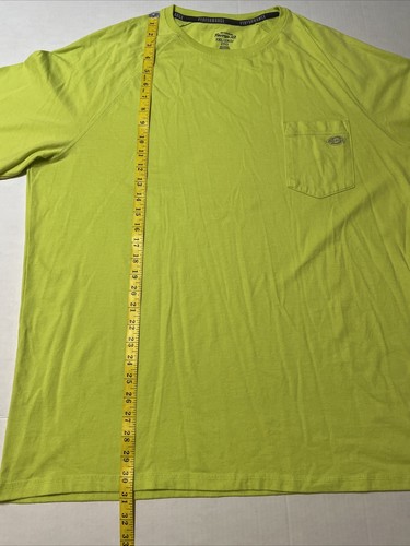 T-shirt DICKIES Temp-iQ Performance tasca rinfrescante uomo taglia 2XL verde lime - Foto 6 di 12