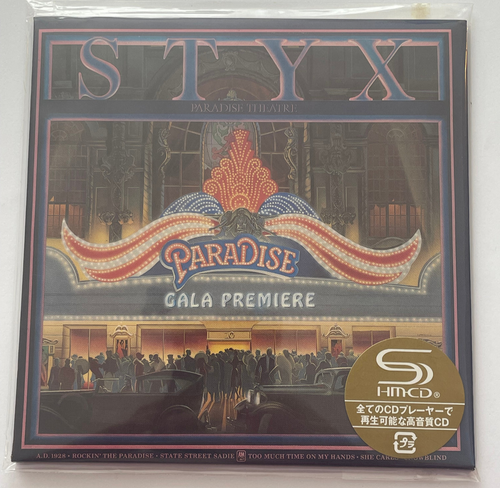Styx - Paradise Theatre SHM-CD - UICY-93924 Japan Mini-LP Sleeve