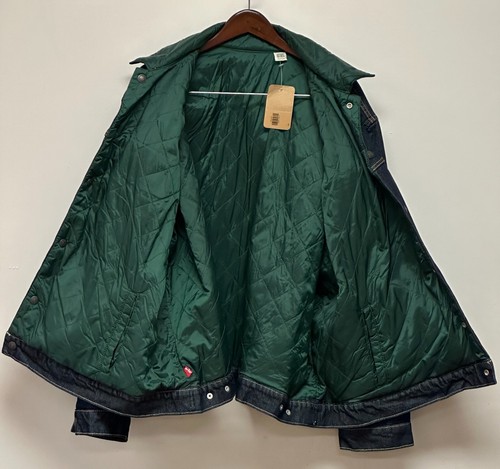NUEVA XXL Chaqueta de Camionero Burbuja Reversible Levi's Extra Grande Verde 2XL - Imagen 4 de 9