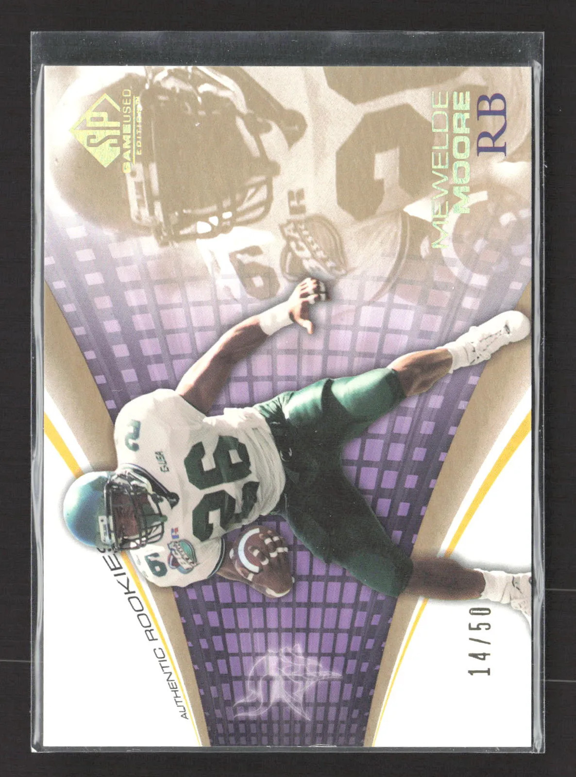 2004 Upper Deck SP Game-Used Edition Authentic Rookies Mewelde Moore #137 14/50