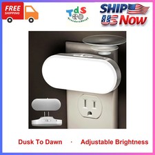 2 Pack LED Night Light Plug In Wall, Dusk To Dawn Sensor 1W 5000K, Dimmable