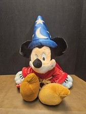 Disney Store Sorcerer Magic Fantasia Mickey Mouse Plush Medium Wizard Toy 19