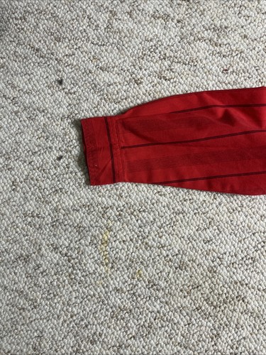 Vintage 80s Bugle Boy Shirt Mens Red Medium Striped Long Sleeve Button Down - Picture 3 of 12