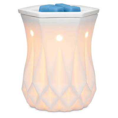 Alabaster Scentsy Warmer and one free Scentsy Wax Bar. NIB