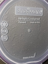 Snapware 6" Diameter Storage Container Replacement Air Tight Teal Writable Lid