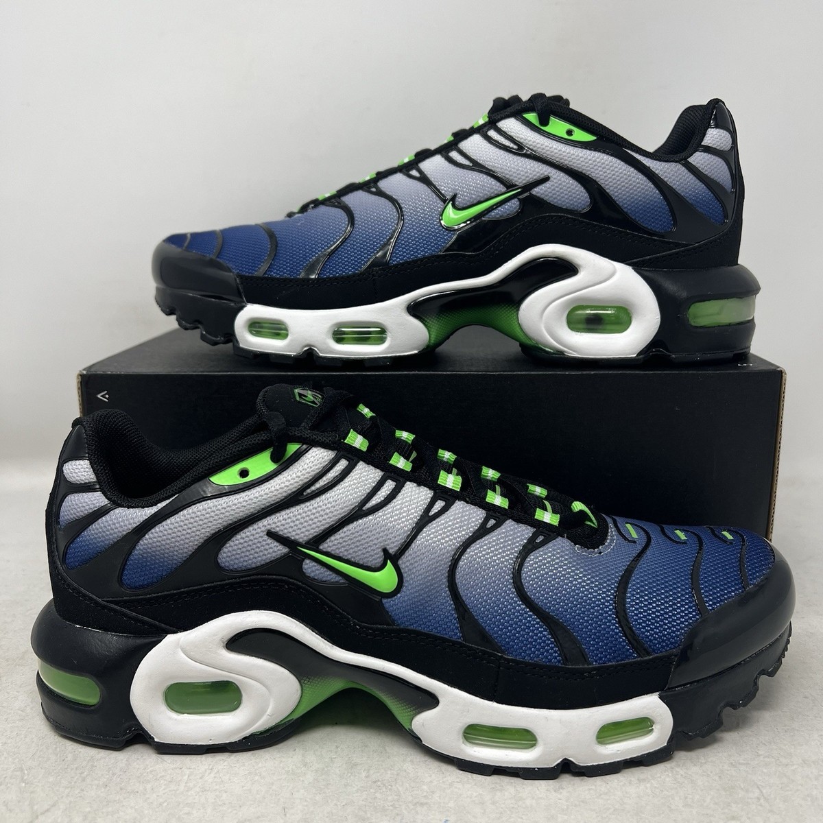 Nike Air Max Plus GS Black Blue Green Youth/Women's Shoes CD0609
