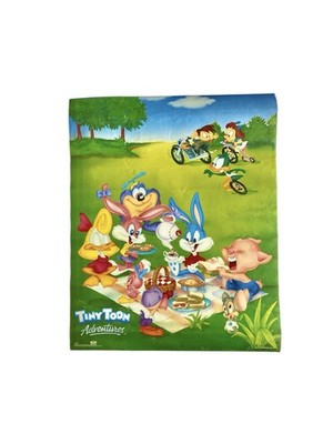 Tiny Toon Adventures 20x16 Poster Vintage 1990s Buster Babs Bunny Toons