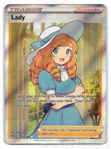LADY 193/196 UR LOST ORIGIN POKEMON HOLO NM/M