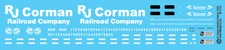 N Scale - RJ Corman Railroad Company 2020 Decals