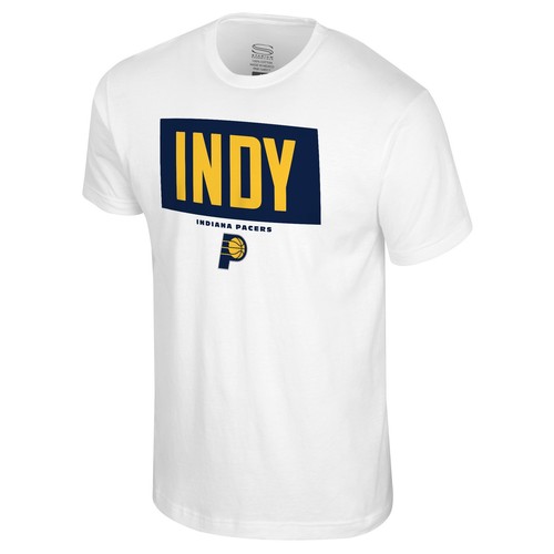 Men's Stadium Essentials White Indiana Pacers Crossbar T-Shirt - Bild 2 von 4