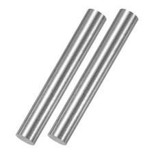 Barra in ferro puro, diametro 0,55" lunghezza 4,02" asta in ferro per laboratorio artigianale fai da te, 2 pezzi